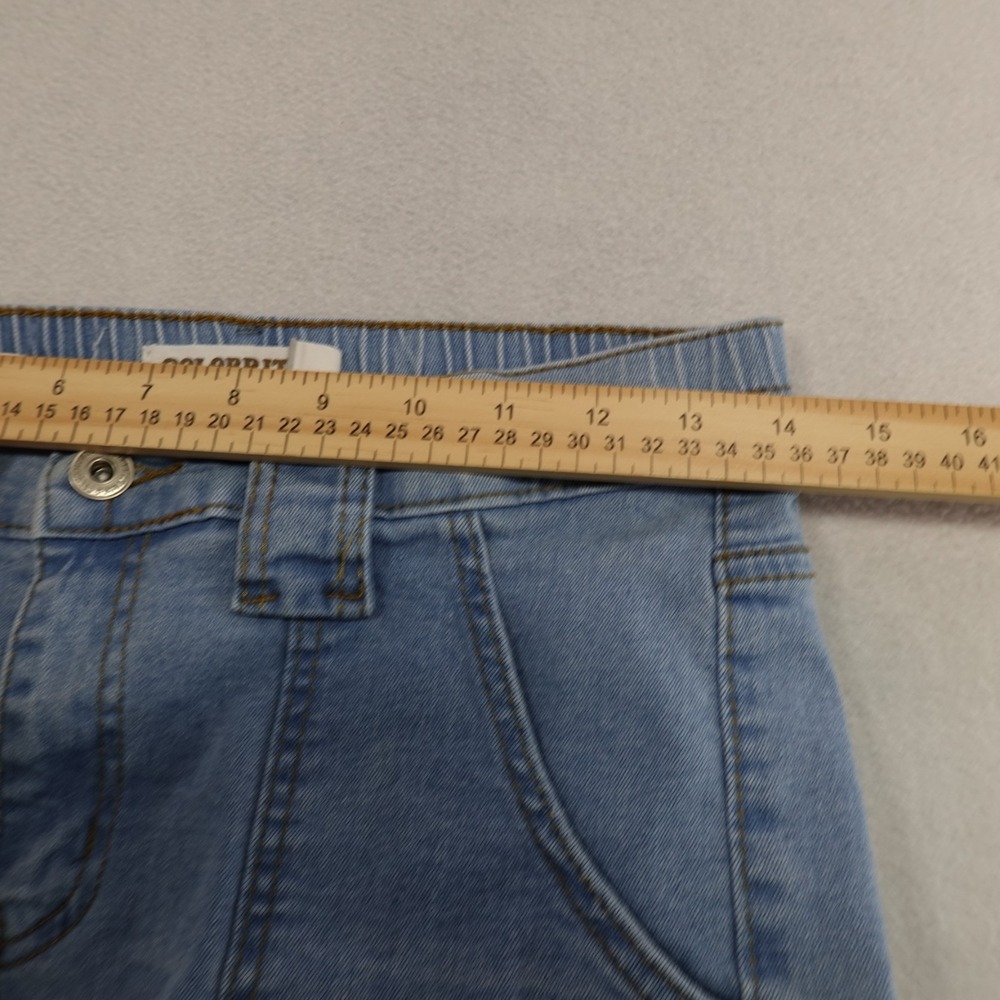 Celebrity Ace Jeans Size 7/28 Blue 90s Skater Cargo Pockets Y2K Grunge - Picture 7 of 14